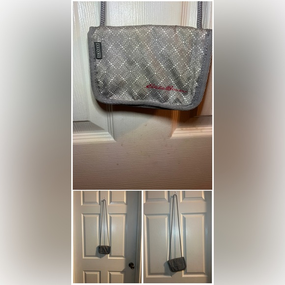Eddie Bauer Gray and White Dotted Bag - Picture 1 of 6